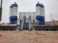 Airport construction machinery stationary HZS240 ready mix concrete batching plant price 