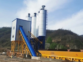 China Airport construction machinery stationary HZS240 ready mix concrete batching plant price Manufacturer,Supplier