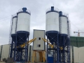 HZS90 concrete batching plant with fully automatic by PLC.mixer is JS1500 with double shaft 