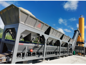 China Discount Price Portable Concrete Mixing Plant HZS60 with 4 aggregate hopper Manufacturer,Supplier